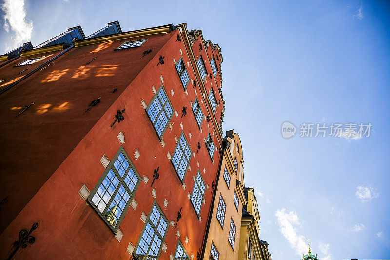 斯德哥尔摩，瑞典，老城和城镇广场