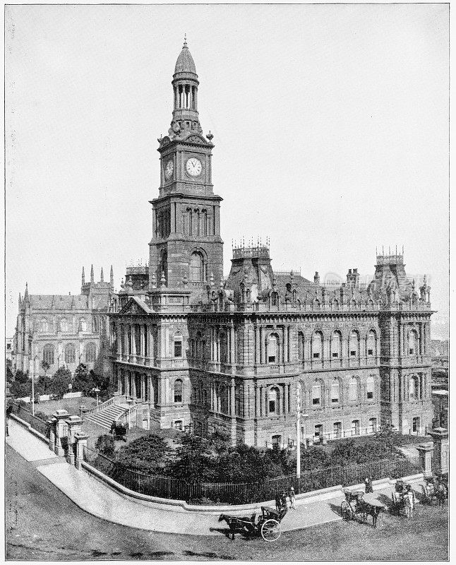 19世纪80年代，澳大利亚悉尼市政厅