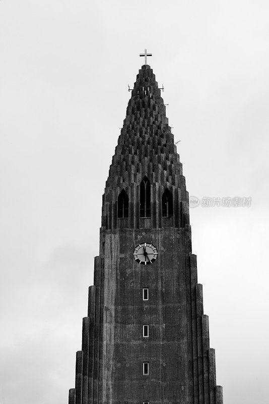 冰岛Hallgrimskirkja教堂塔