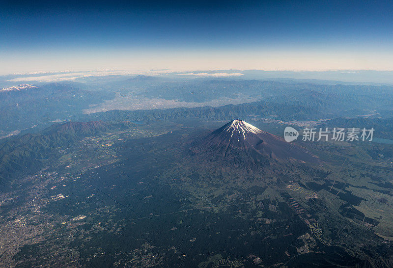 富士山鸟瞰图