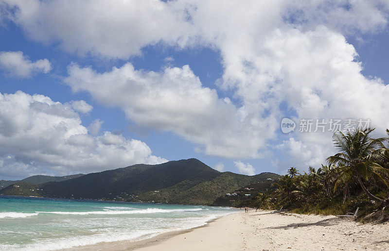 海滩南英属维尔京群岛加勒比海托尔托拉岛