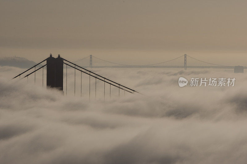 晨雾中的桥
