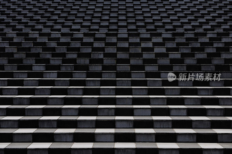 黑色的石头楼梯背景的几何形状