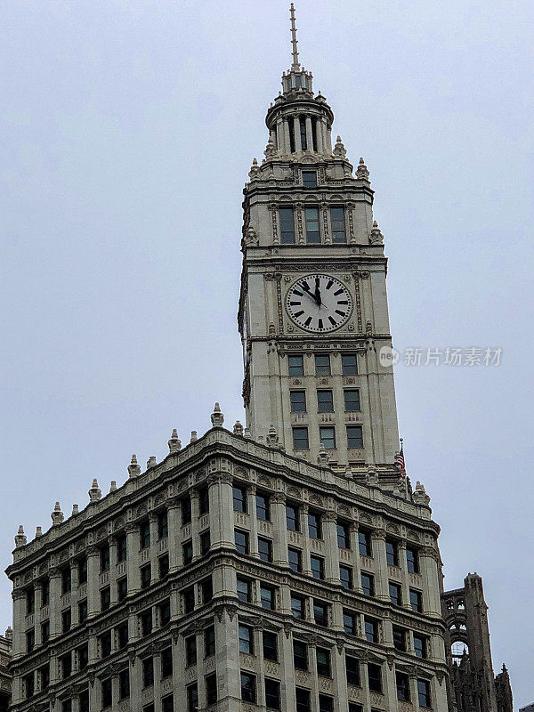 伊利诺斯州芝加哥的钟楼