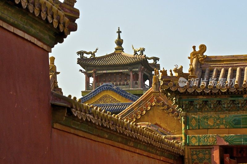 紫禁城屋顶，北京