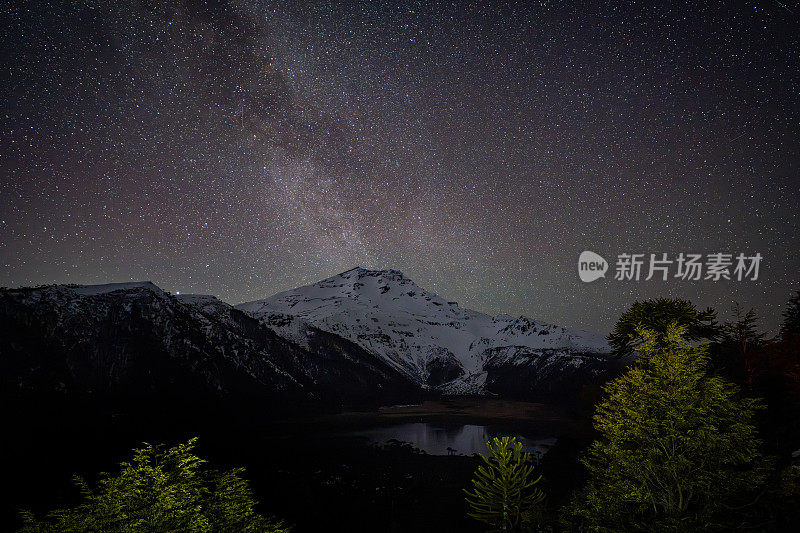 巴塔哥尼亚星夜中的银河