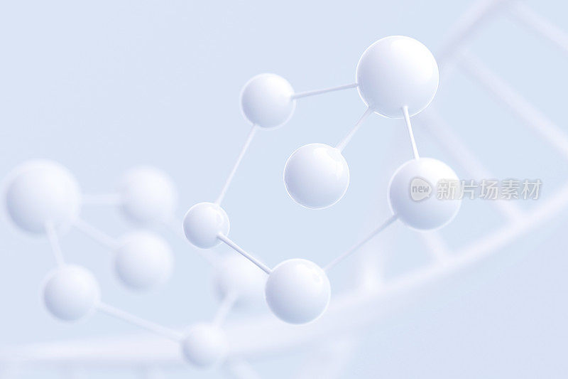 3D渲染微观分子模型