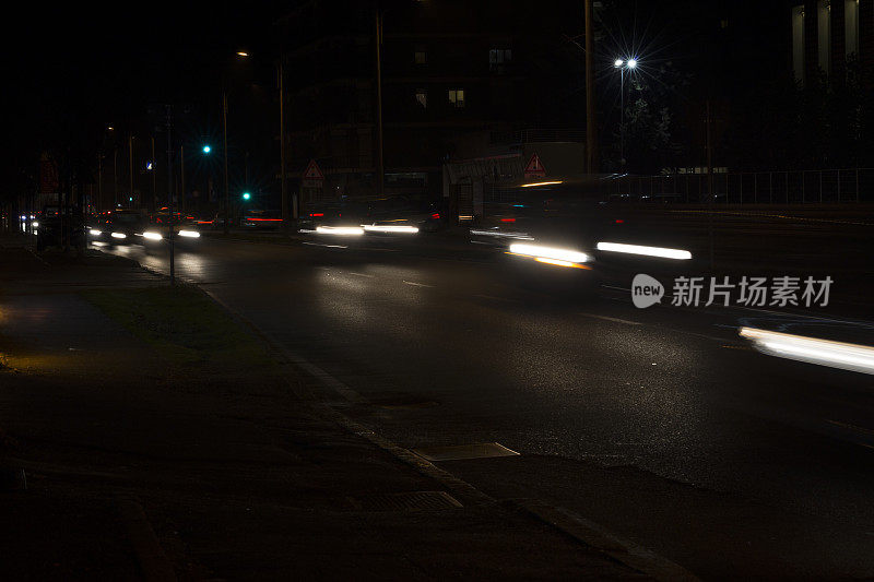 城市交通，夜景