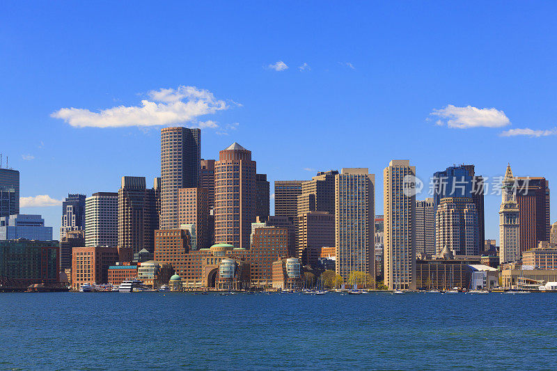 马萨诸塞州波士顿全景图