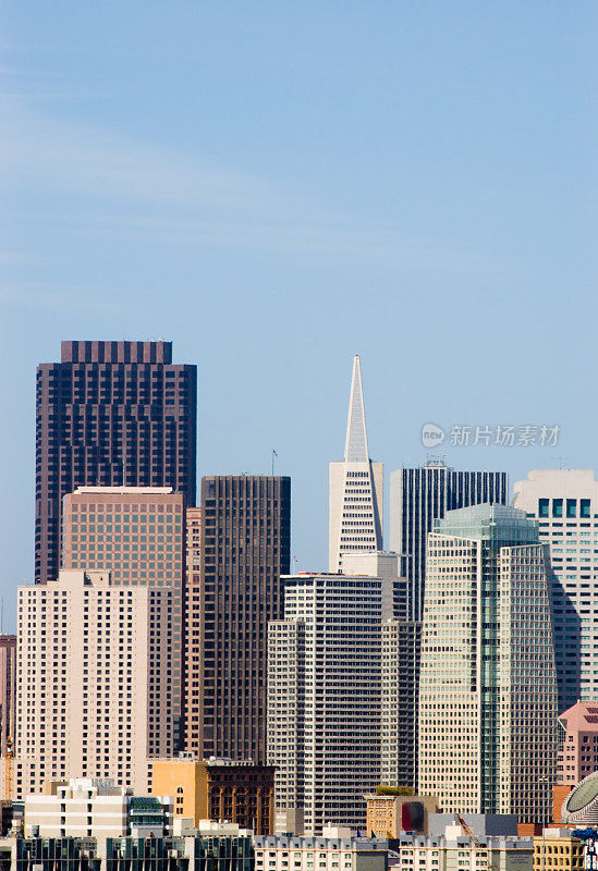 旧金山的摩天大楼