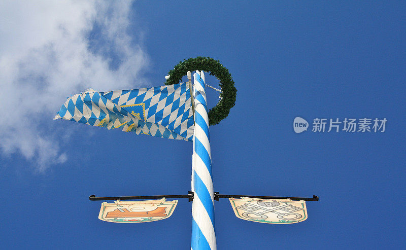 五朔节花柱在巴伐利亚