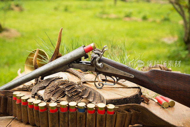 老式猎枪和猎枪弹药