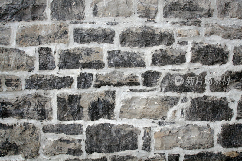 古老的灰色石墙背景