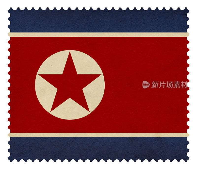 邮票:朝鲜国旗