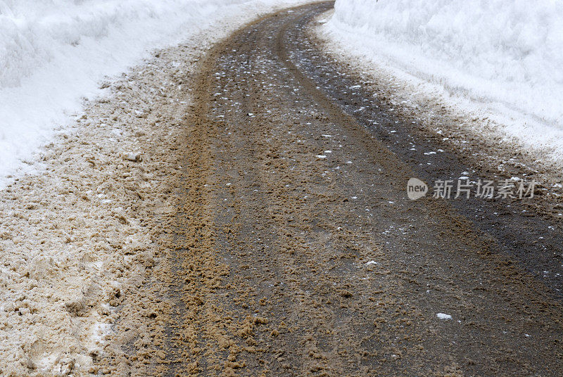 绕组冬季道路