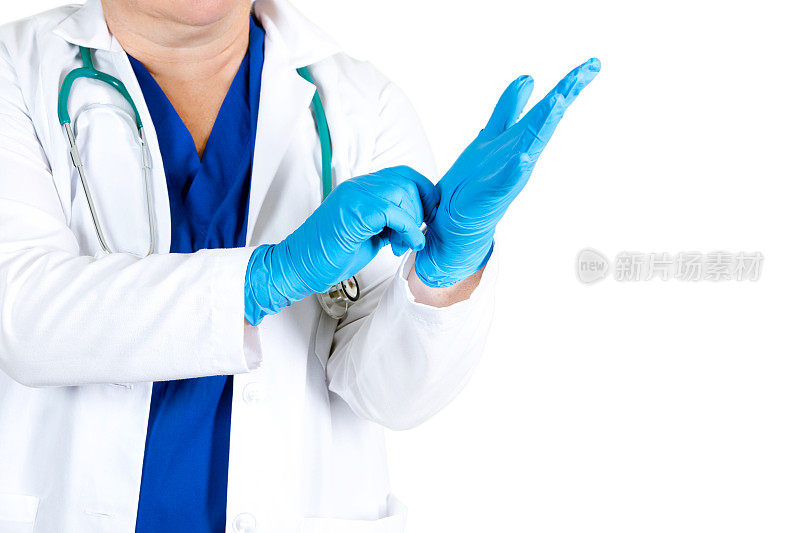 医生在看病人前要戴上无菌防护手套