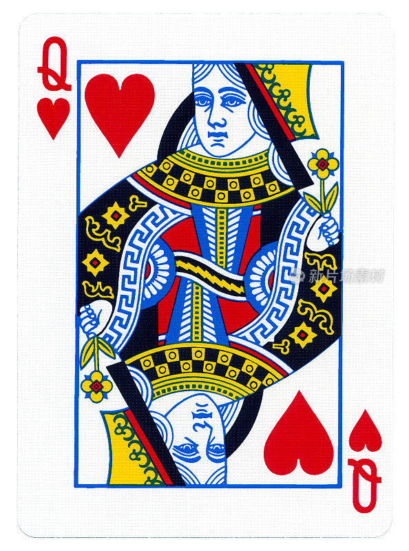 扑克牌-红心皇后