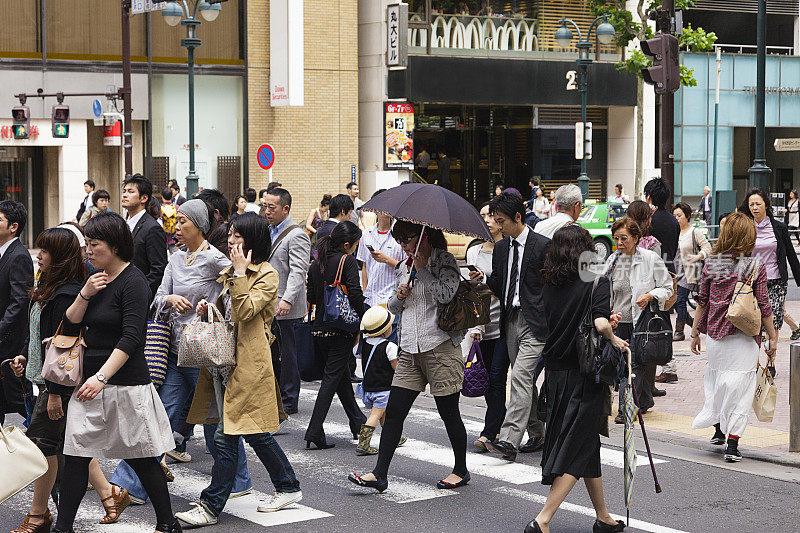 日本东京人行横道