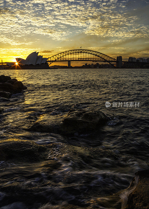 日落时分的悉尼港