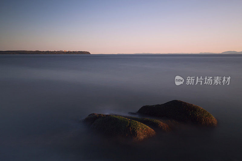 落基日落，西温哥华，BC，加拿大