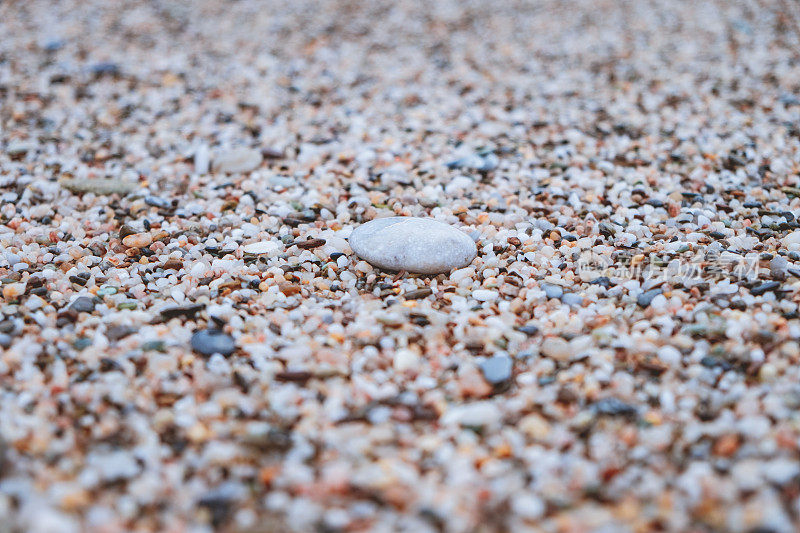 砾石海滩卵石