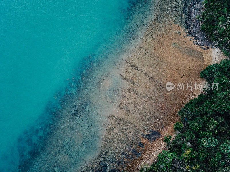 泰国兰大岛的海滩湾