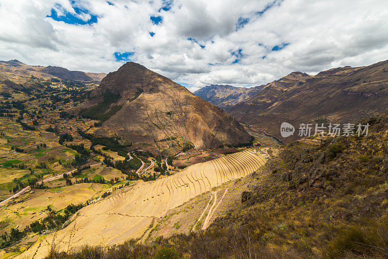 秘鲁圣谷Pisac印加的梯田