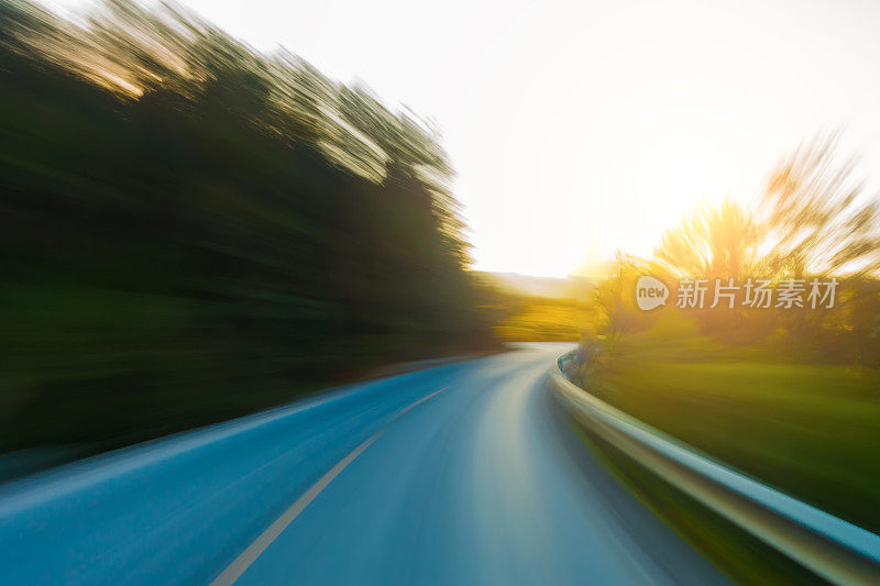 高山模糊运动道路