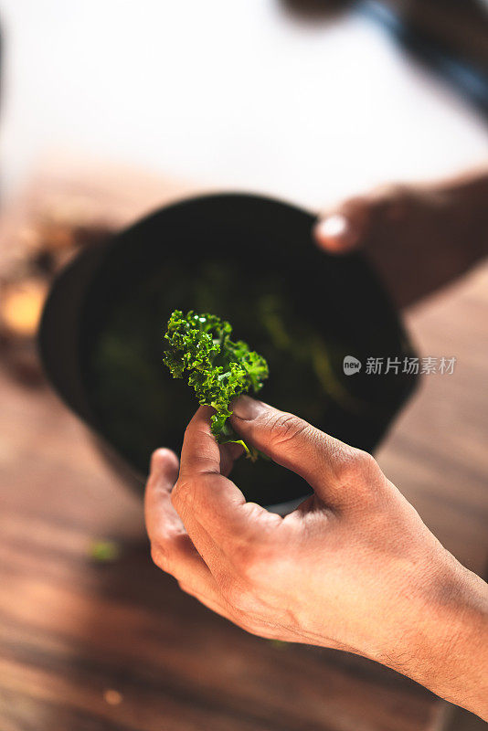 用甘蓝做素食