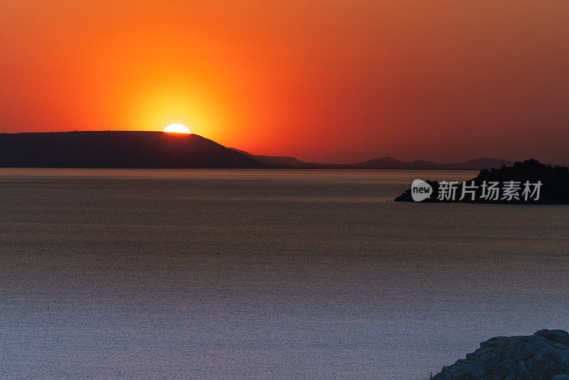 海上日落