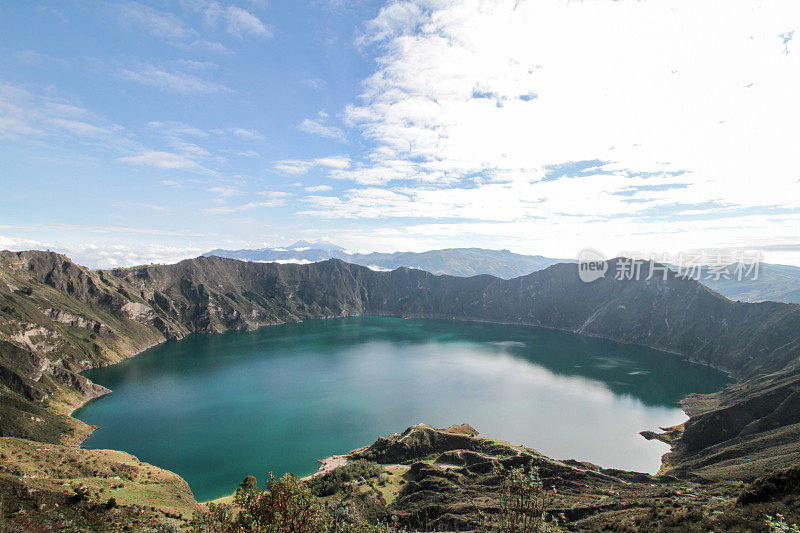 湖Quilotoa、厄瓜多尔