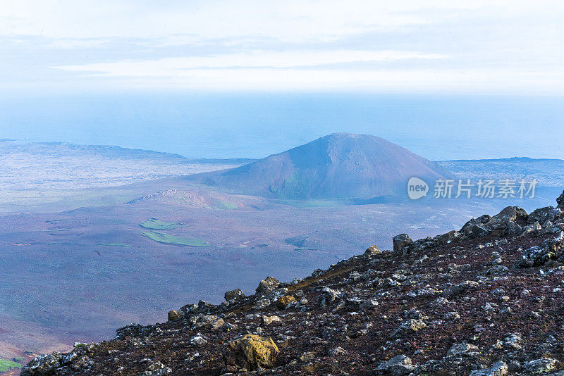 冰岛Fagradalsfjall火山周围