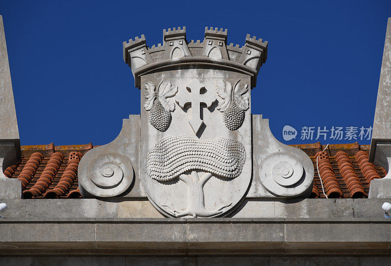 莫伊塔市政厅――葡萄牙fa?ade上的市政徽章