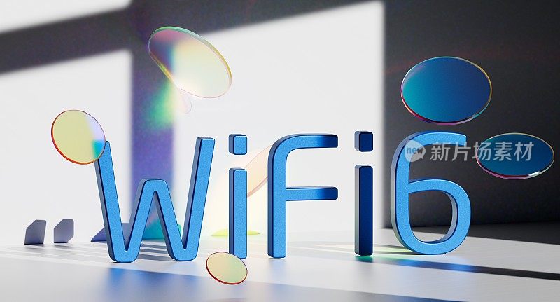 WiFi6具有智能性能的下一代无线通信连接网络。