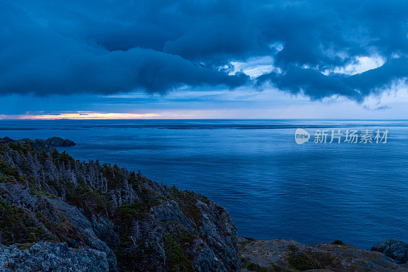 长角灯塔，乌鸦头，Twillingate，纽芬兰，加拿大