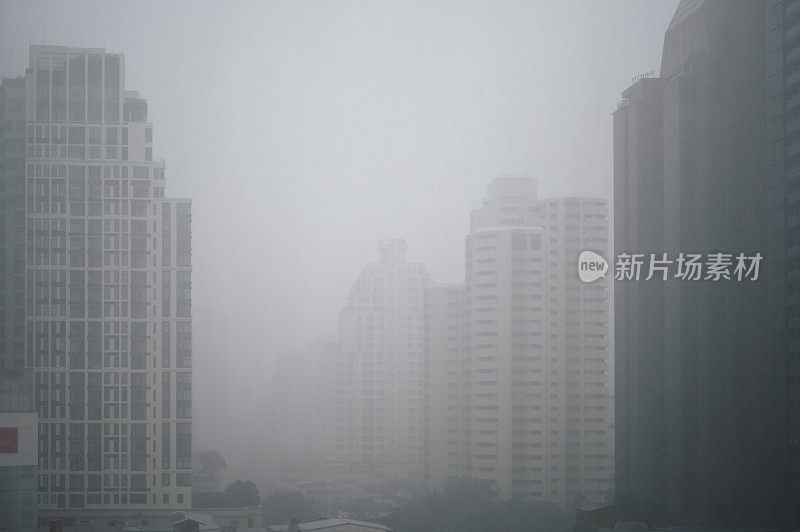 泰国曼谷的暴风雨