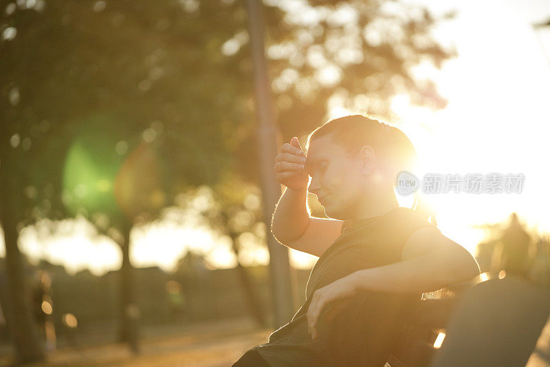 好好跑完步后休息一下