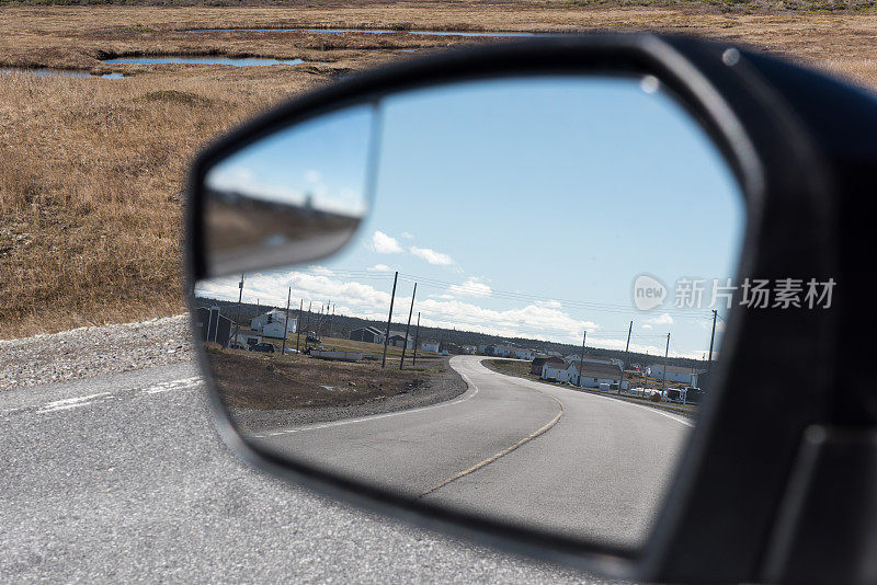 NL-430高速公路的景色，绿岛湾，纽芬兰和拉布拉多，加拿大