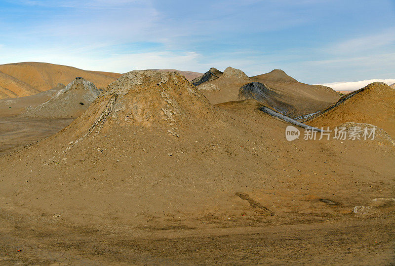 阿塞拜疆戈布斯坦的泥火山