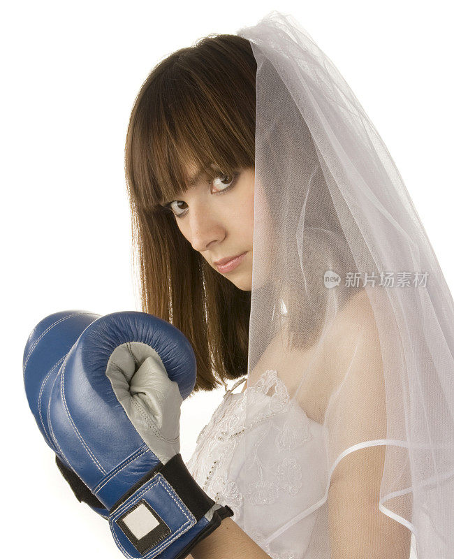 拳击的新娘。