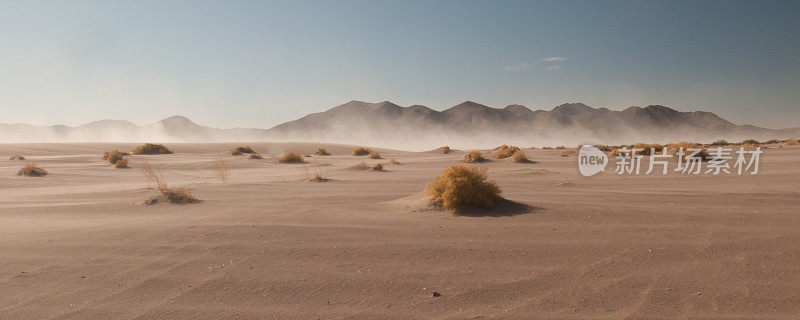 沙漠的沙尘暴
