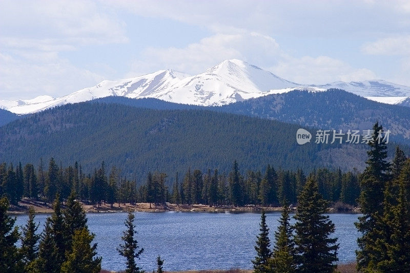 埃文斯山和回声湖