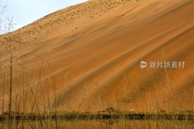 中国内蒙古巴丹吉林沙漠的一个湖泊