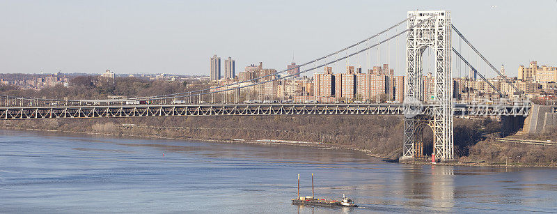 乔治华盛顿大桥，曼哈顿塔全景，朝北