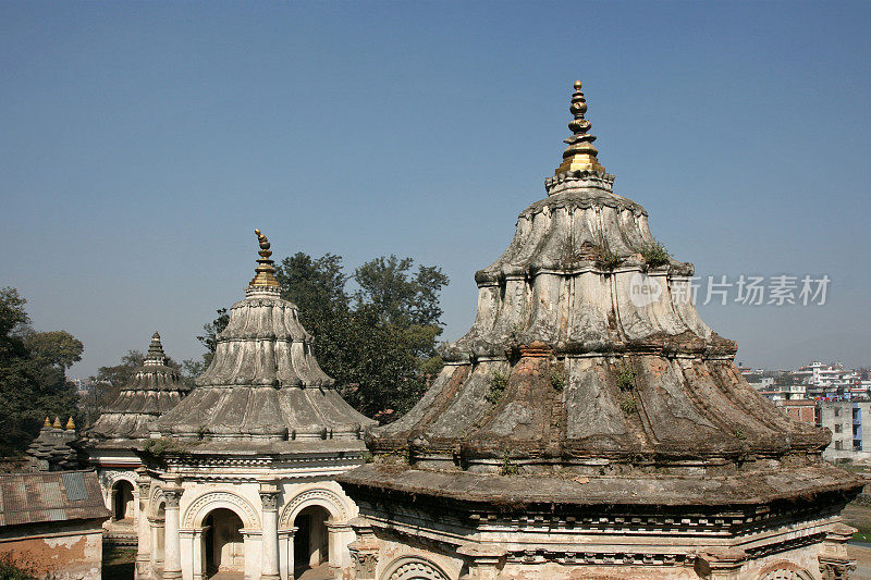 Pashupatinath的寺庙屋顶