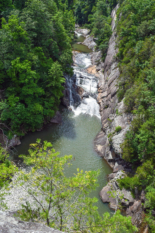 乔治亚州的塔卢拉峡谷瀑布