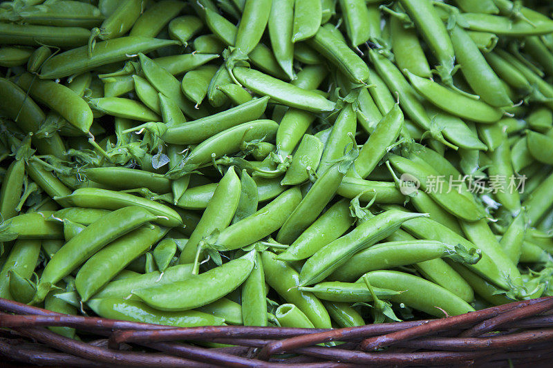 农贸市场的甜豌豆