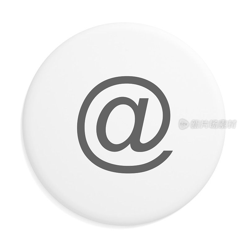 电子邮件徽章孤立