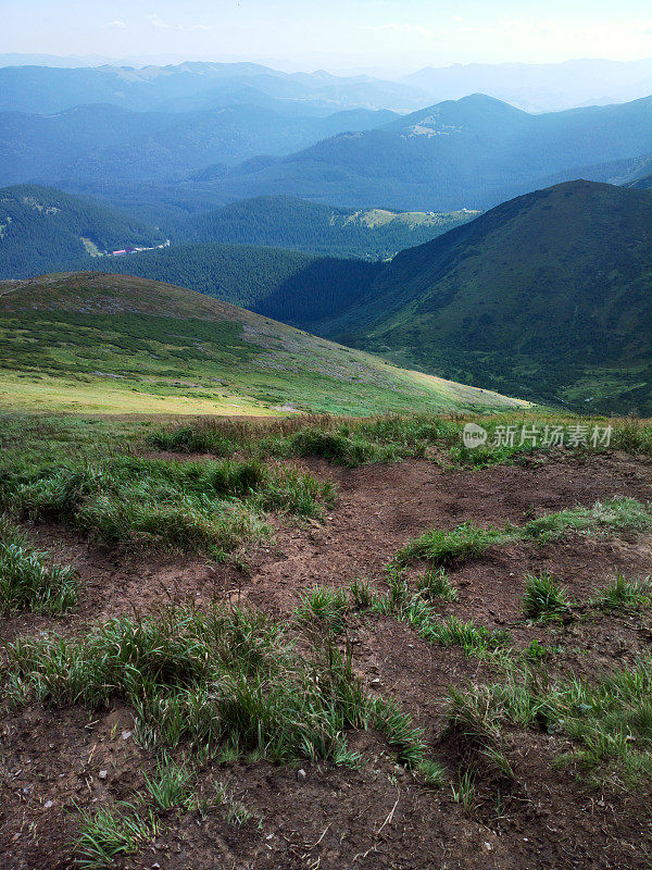 山的风景。