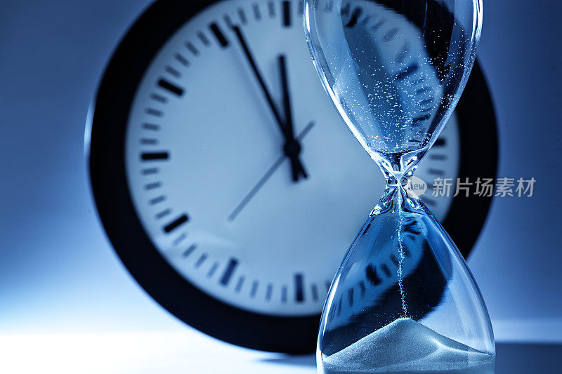 截止日期和超时时间:沙漏计时器和午夜时钟